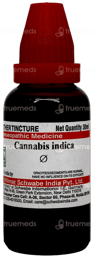 Dr Willmar Schwabe Cannabis Indica Q Mother Tincture 30Ml